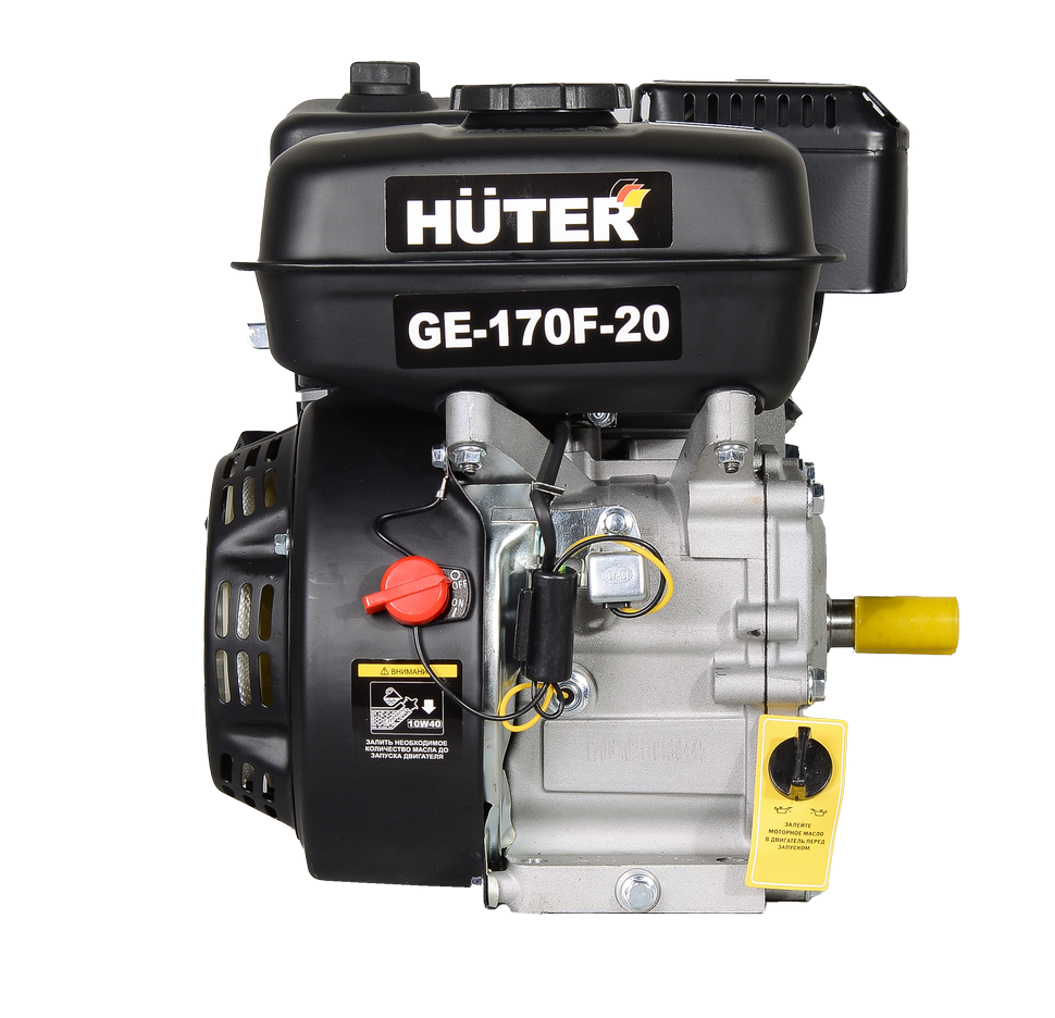 Двигатель бензиновый GE-170F-20 HUTER — изображение 3