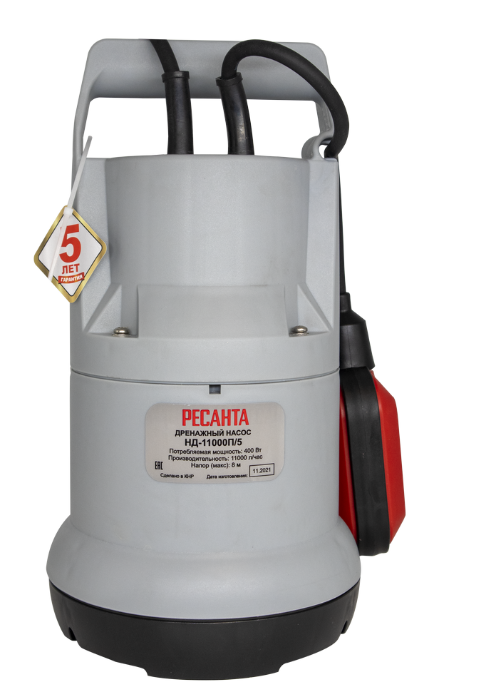Дренажный насос Ресанта НД-11000П/5 — изображение 4