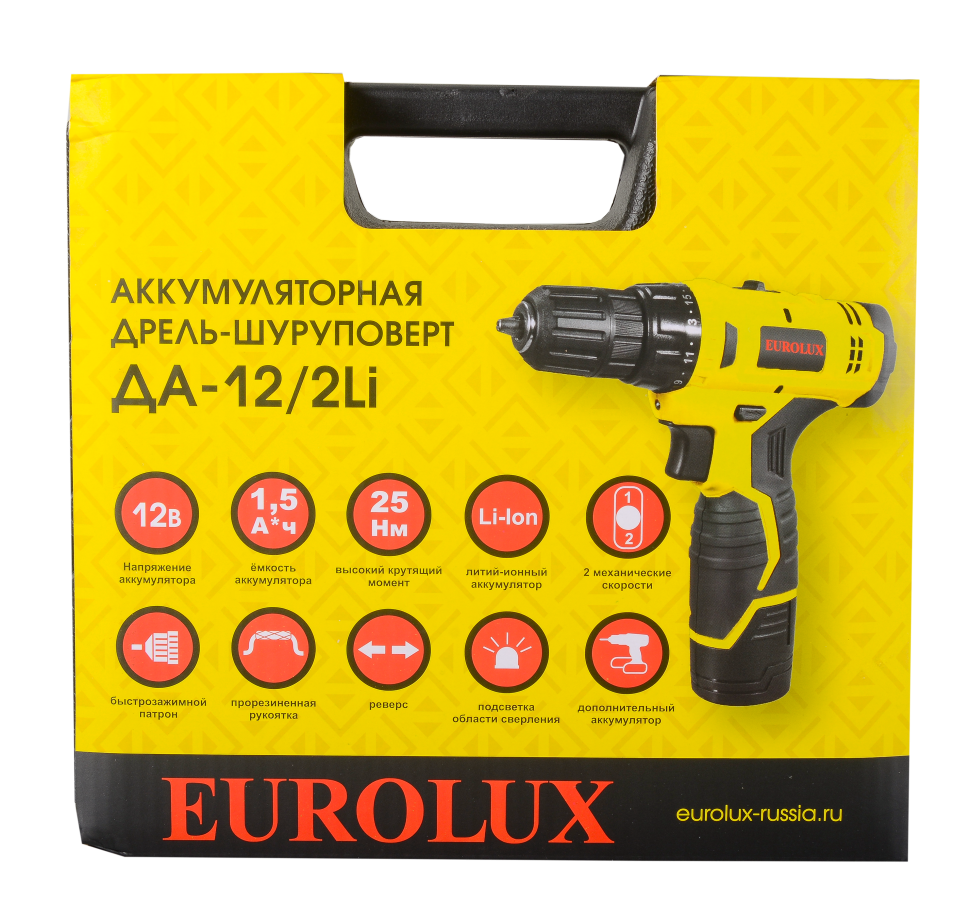 Дрель-шуруповерт аккумуляторная Eurolux ДА-12/2Li — изображение 10