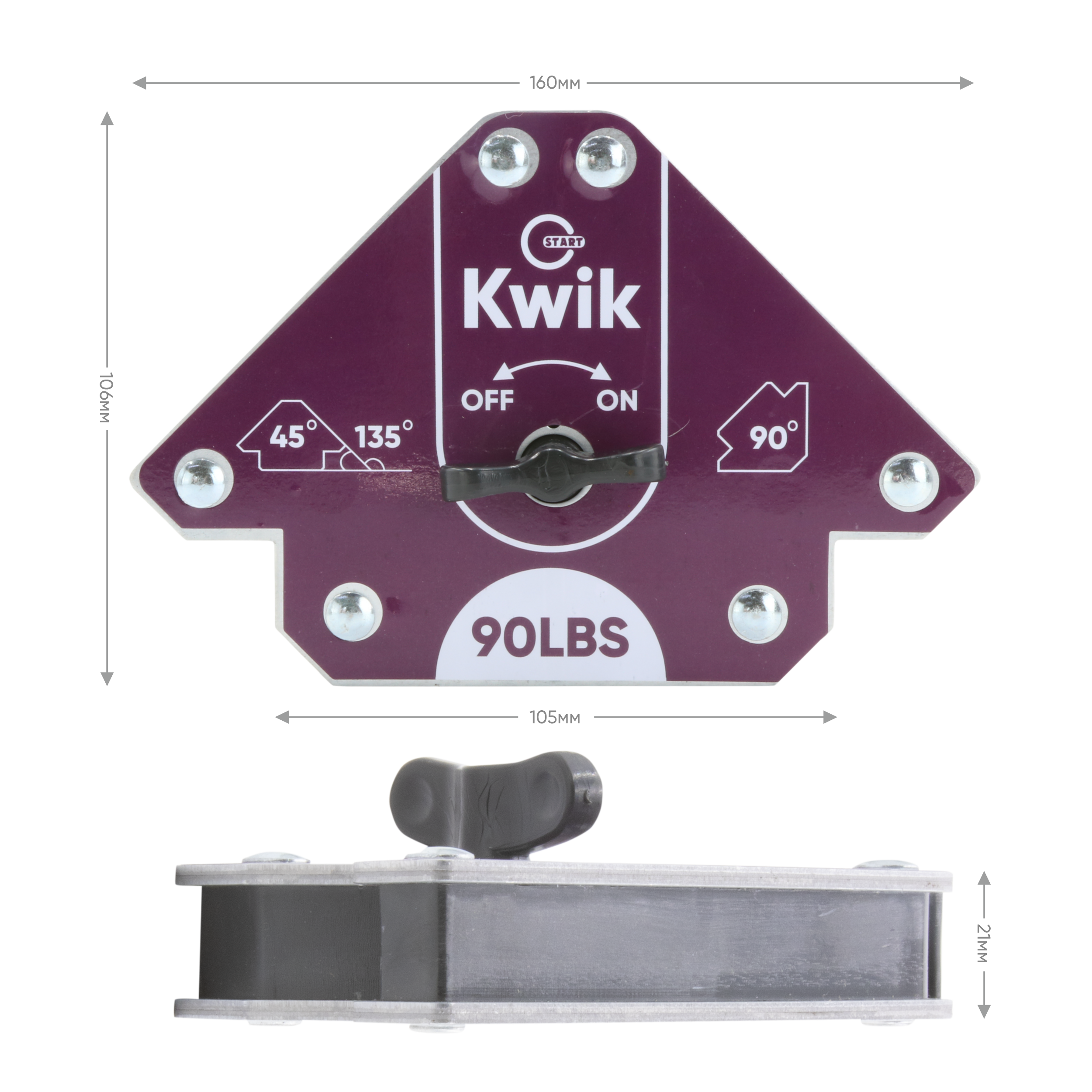90 LBS Kwik on/off SM1632 Магнитный фиксатор — изображение 4
