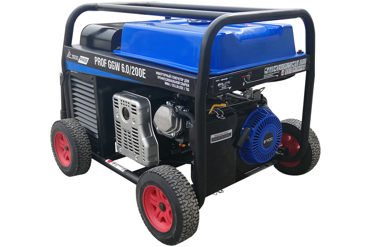 Бензиновый сварочный генератор TSS PROF GGW 6.0/200E (MMA/TIG/Cellulose) — изображение 3