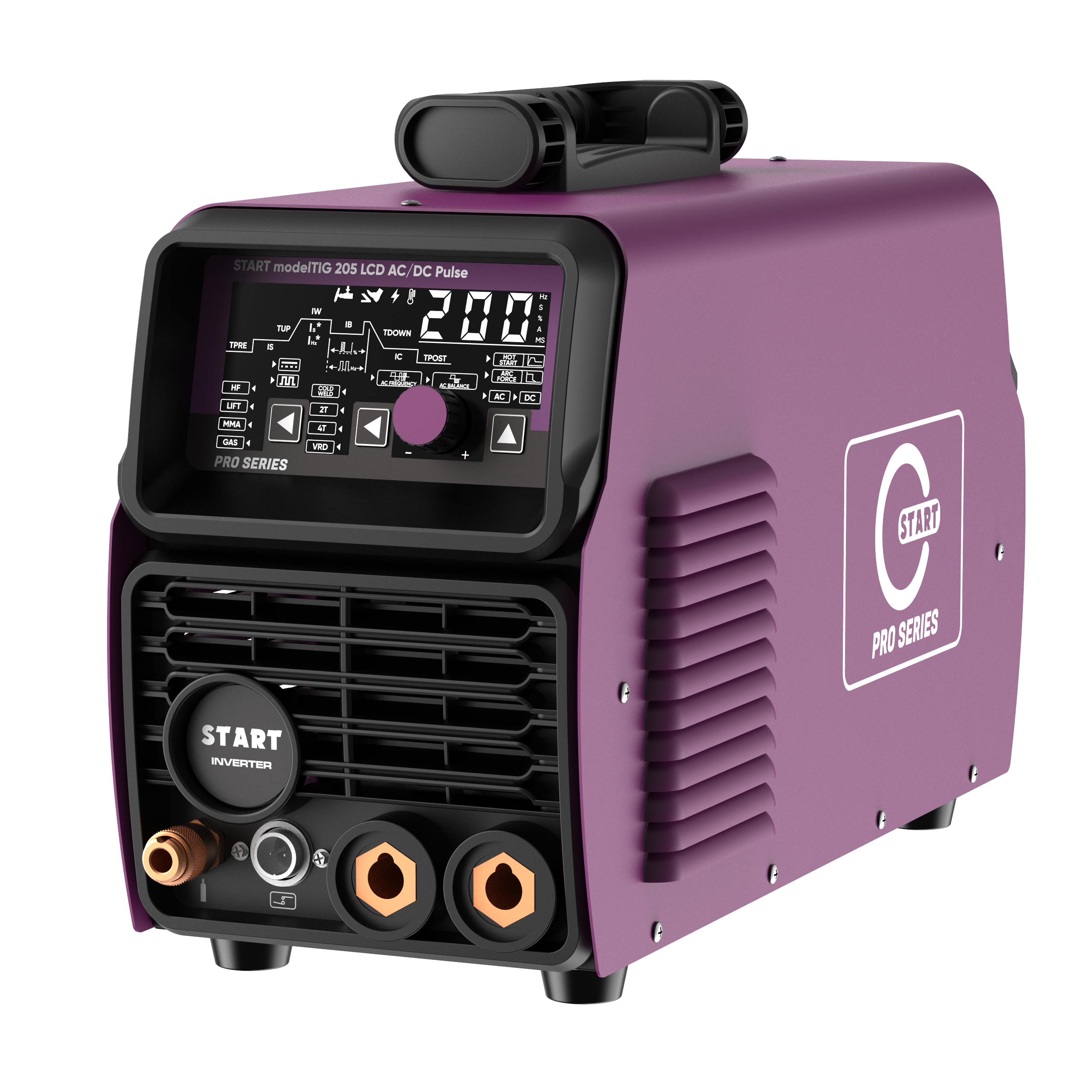 START modelTIG 205 LCD AC/DC TIG PULSE Установка аргонодуговой сварки 3W205APL — изображение 3