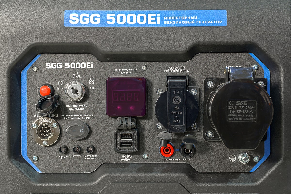 Бензогенератор инверторный TSS SGG 5000Ei — изображение 9