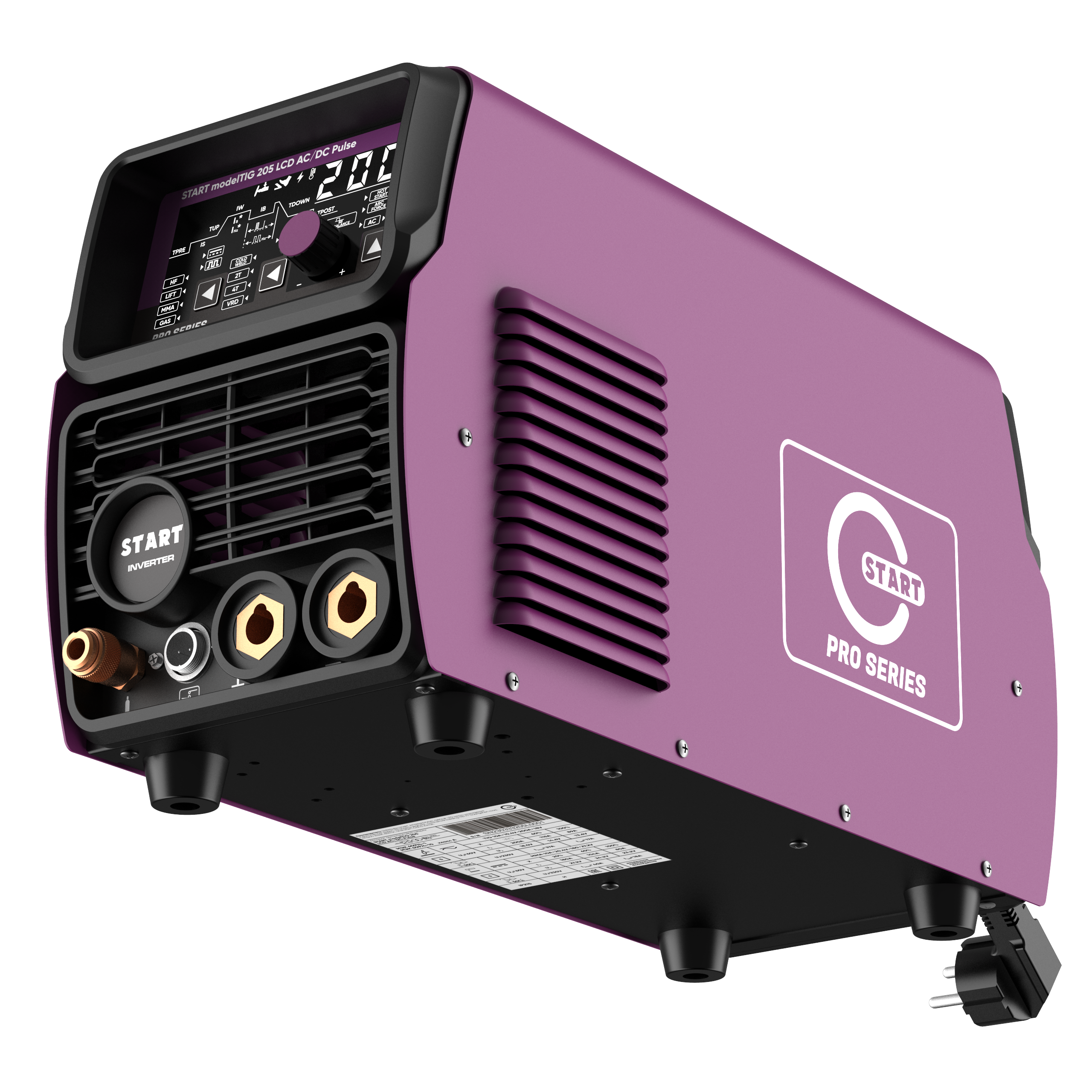 START modelTIG 205 LCD AC/DC TIG PULSE Установка аргонодуговой сварки 3W205APL — изображение 7