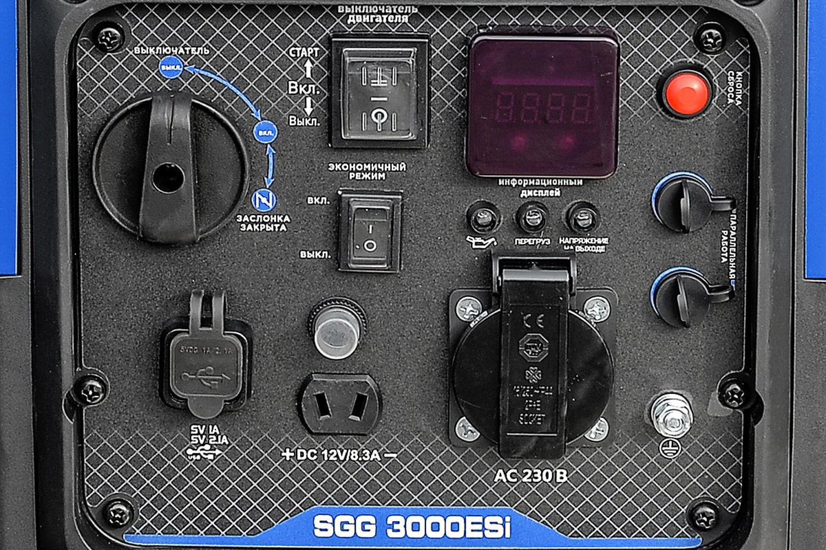 Бензогенератор инверторный TSS SGG 3000ESi (Запуск с кнопки) — изображение 10