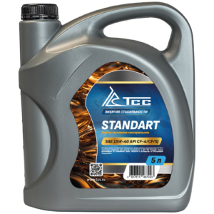 Масло моторное минеральное ТСС Стандарт SAE 15W40 CF-4 канистра 5л/Motor oil 5liter can